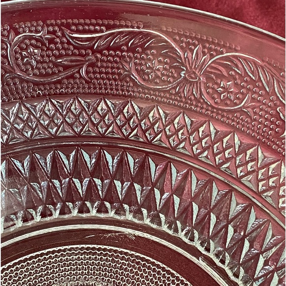 EUC VTG KIG Malaysia Clear Round Decorative Glass Serving Bowl - Picture 11 of 11